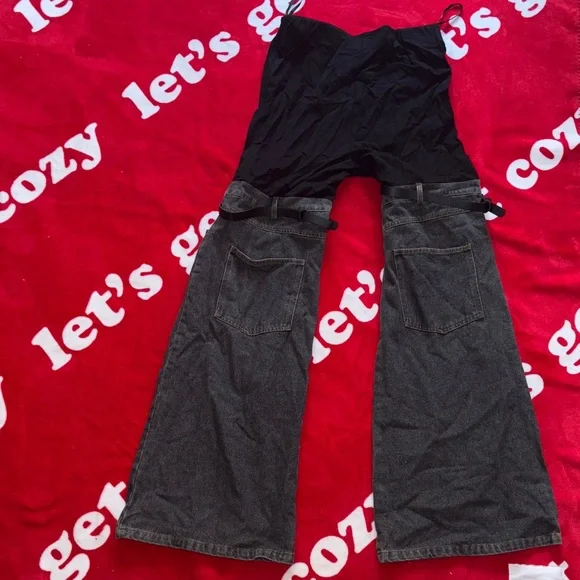 Black and Gray Overalls - Picture 4 of 6